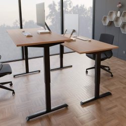 ConSet Hve Snkebord 120x80 - 501-33 - Bg bordplade - Sort stel