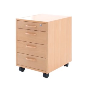ConSet Kassette, 4 Skuffer, B�g-Finer - PED 4A400 B