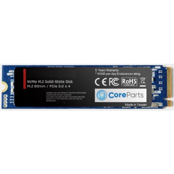 CoreParts Intern Solid State Drev - 2TB - M.2 - PCI Express 3.0 NVMe