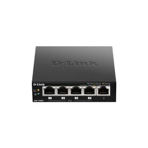 D-Link DGS-1005P/E Umanaged Gigabit switch med 5 porte og PoE