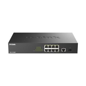D-Link DGS-1010MP/E Umanaged Gigabit switch med 8 PoE-porte