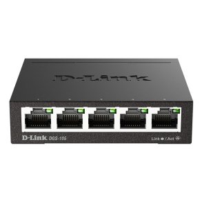 D-Link DGS-105 5-port gigabit switch til hjemme- og kontornetv�rk