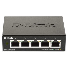 D-Link DGS-1100-05V2 5-port administreret Gigabit switch