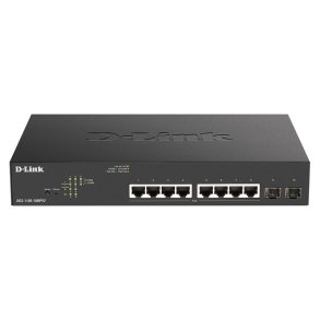 D-Link DGS-1100-10MPV2 managed Gigabit-switch med 8 PoE-porte og VLAN-underst�ttelse