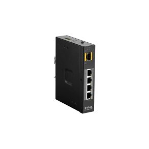 D-Link 5-Port Unmanaged Gigabit Switch med 4x PoE og SFP-port