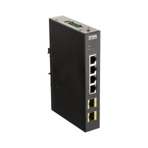 D-Link 4-port Gigabit Industriel Switch med 2x SFP-porte