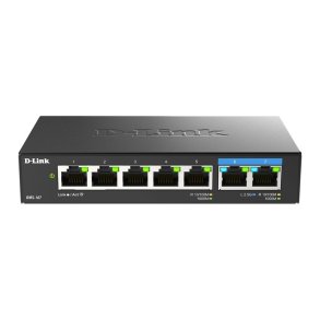 D-Link 7-Port Multi-Gigabit Unmanaged Switch med 5x Gigabit og 2x 2,5G porte