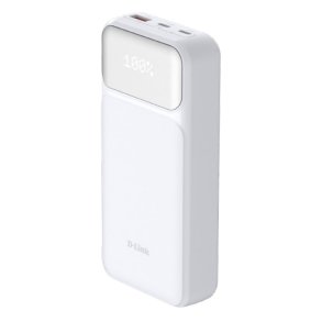 D-Link 20000mAh Power Bank - 65W hurtigopladning i hvid