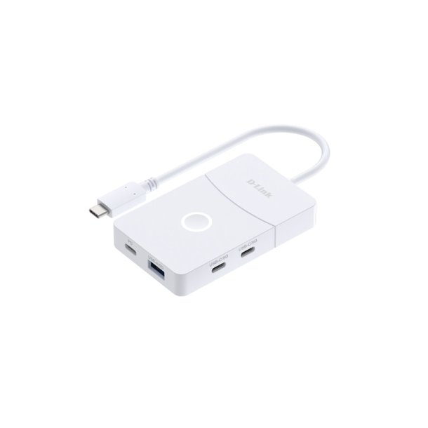 D-Link DUP-501 USB-C 3.2 Gen 1 adapter - hurtig 5 Gbps overf�rsel i hvid
