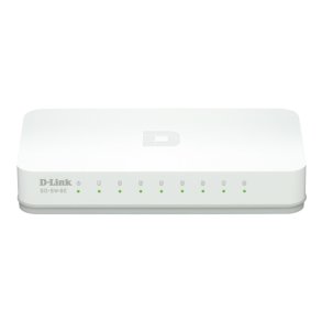 D-Link GO-SW-8E/E 8-port Fast Ethernet urelateret switch til hjemmet og kontoret