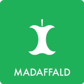 Piktogram - Madaffald - Grn - til inde og ude - 6x6 cm - Dansk affalds Forening