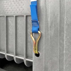 Craemer CB3 pallekar 610 L - UN Godkendt - 1200x1000x740mm - Lys gr - Med lg/Bnd