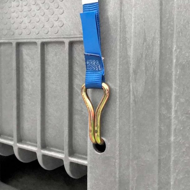 Craemer CB3 pallekar 610 L - UN Godkendt - 1200x1000x740mm - Lys gr - Med lg/Bnd