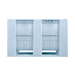 Craemer CB1 pallekar 470 L - 1200x800x740mm - Lys Bl - 3 meder