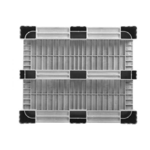 Craemer CB1 pallekar 470 L - 1200x800x740mm - Lys gr - 3 meder