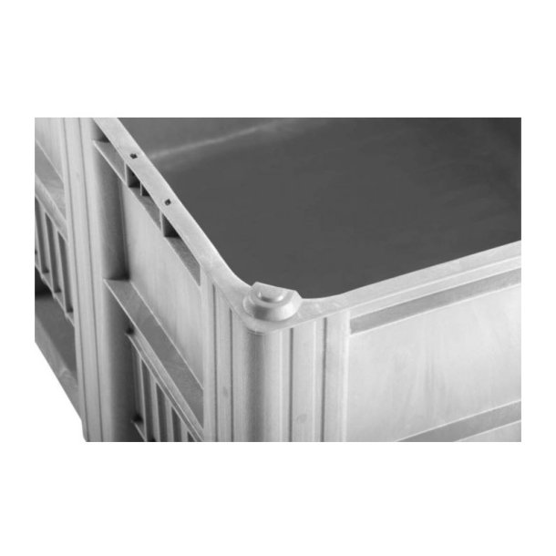 Craemer CB1 pallekar 470 L - 1200x800x740mm - Lys gr - 3 meder