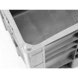 Craemer CB3 pallekar 1000 L - 1200x1000x1140mm - Lys gr - 3 meder