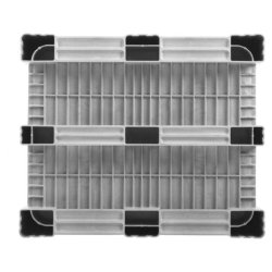 Craemer CB3 pallekar 610 L - 1200x1000x740mm - Lys gr - 3 meder