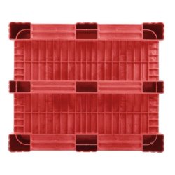 Craemer CB3 pallekar 610 L - 1200x1000x740mm - rd - 3 meder