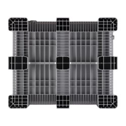 Craemer SB3 pallekar 610 L - 1200x1000x790mm - Lys gr - 9 fdder