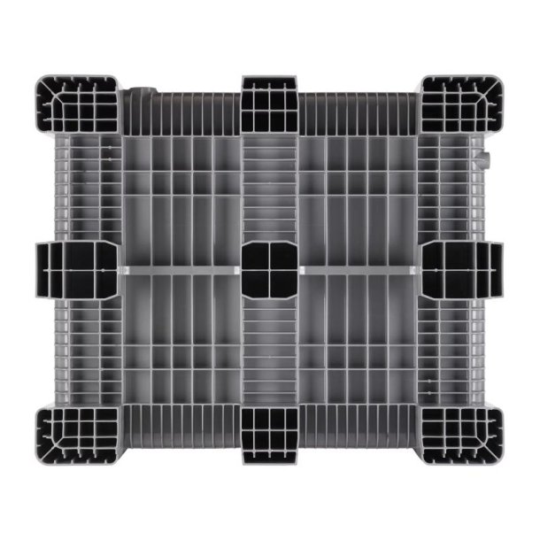 Craemer SB3 pallekar 610 L - 1200x1000x790mm - Lys gr - 9 fdder