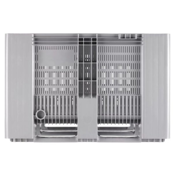 Craemer SB3 pallekar perforeret - 610 L - 1200x1000x790mm - Lys gr - 3 meder