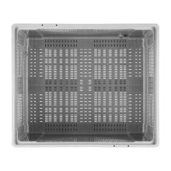 Craemer SB3 pallekar perforeret - 610 L - 1200x1000x790mm - Lys gr - 3 meder