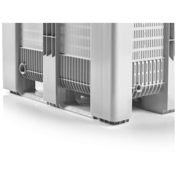 Craemer SB3 pallekar perforeret - 610 L - 1200x1000x790mm - Lys gr - 3 meder