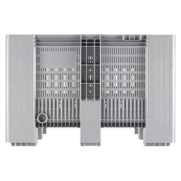 Craemer SB3 pallekar perforeret - 610 L - 1200x1000x790mm - Lys gr - 9 fdder