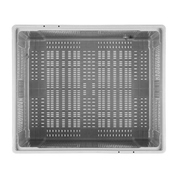 Craemer SB3 pallekar perforeret - 610 L - 1200x1000x790mm - Lys gr - 9 fdder