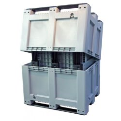 Europlast Pallekar 610L CTR3 - 1200x1000x740mm - Rd - 3 meder