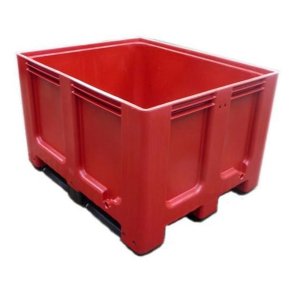 Europlast Pallekar 610L CTR3 - 1200x1000x740mm - Rd - 3 meder