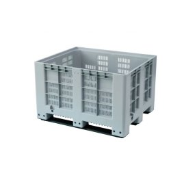 Europlast Pallekar 610L CTR Perforeret - 1200x1000x760mm - Lys Gr - 3 meder