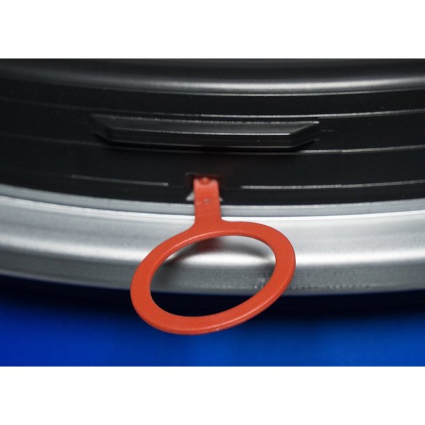 Menke plasttnde med lg og spndebnd - 120 Liter bl