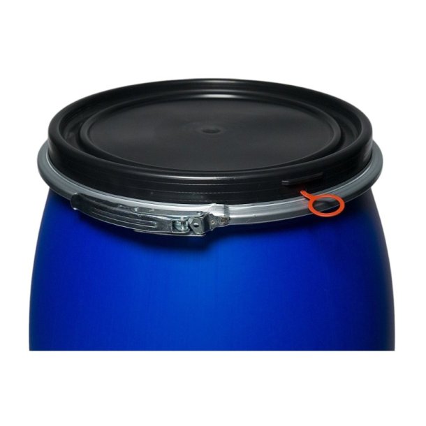 Menke plasttnde med lg og spndebnd - 120 Liter bl