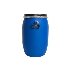 Menke Plasttnde med lg, hndtag og spndebnd - 60L bl