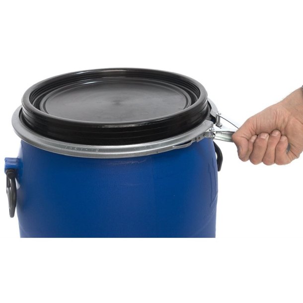 Menke Plasttnde med lg, hndtag og spndebnd - 60L bl