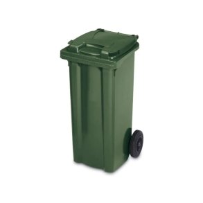 Kliko 120 liter udendrs affaldsbeholder p hjul - grn