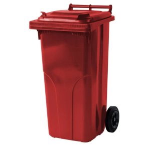 Europlast 120 Liter udendrs affaldsbeholder p hjul - rd