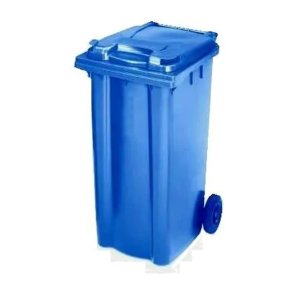 Kliko 240 liter udendrs affaldsbeholder p hjul - bl