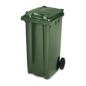Kliko 240 liter udendrs affaldsbeholder p hjul - grn