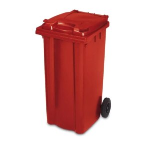 Kliko 240 liter udendrs affaldsbeholder p hjul - rd