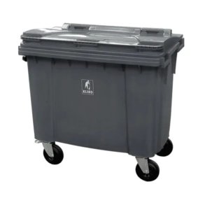 Kliko 770 liter udendrs affaldscontainer p hjul - gr