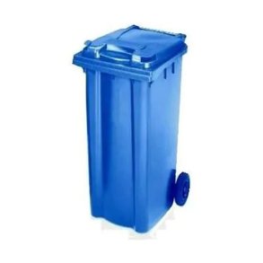 Kliko 80 liter udendrs affaldsbeholder p hjul - bl