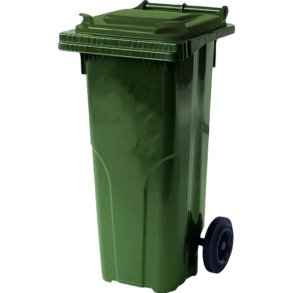 Europlast 80 liter udendrs affaldsbeholder p hjul - grn