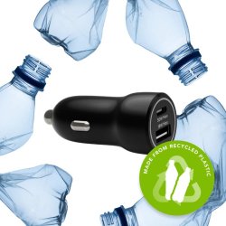 Dbramante1928 Re-Charge biloplader med USB-C 30W og USB-A 18W - Sort