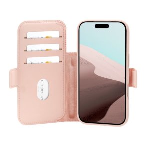 Dbramante1928 Copenhagen ICON Folio-cover til iPhone 18 Pro/17 Pro - Pink Sand