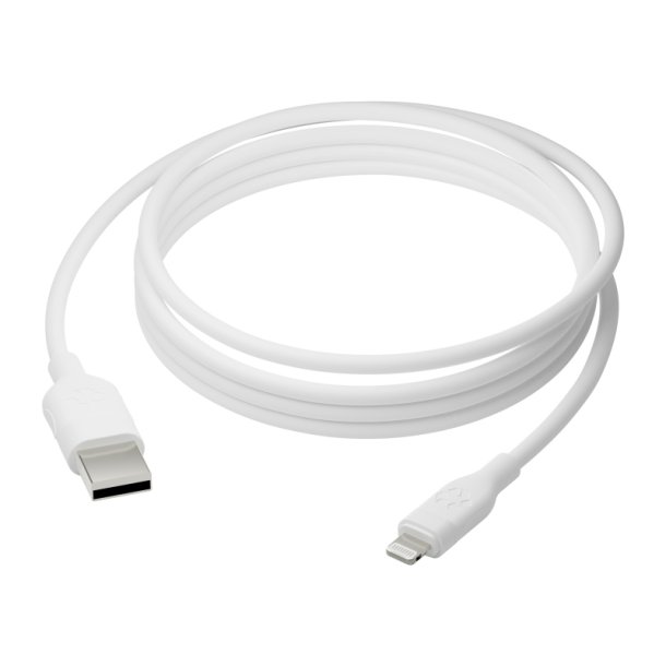 dbramante1928 re-charge Kabel - W 2,5 m Lightning USB A Hanstik Hanstik Hvid
