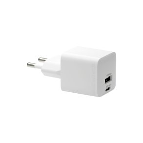 dbramante1928 re-charge EU V�goplader- USB-C 25W+USB-A 18W-W Indend�rs Vekselstr�m Hvid