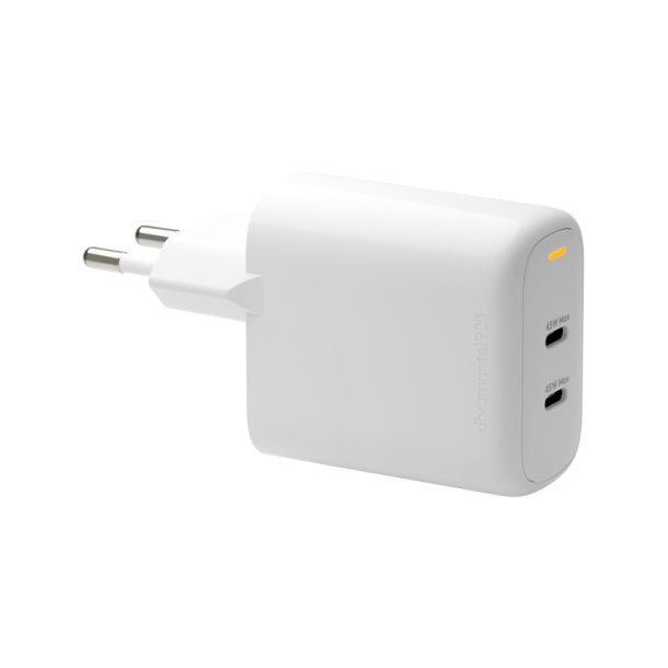 dbramante1928 re-charge EU V�goplader - 2x USB-C 45W - W Indend�rs Vekselstr�m Hvid